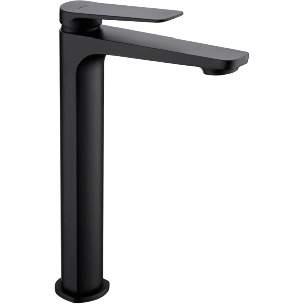 Monomando de lavabo ALTO negro mate serie NPOLES ref. BDN047-3NG IMEX, 