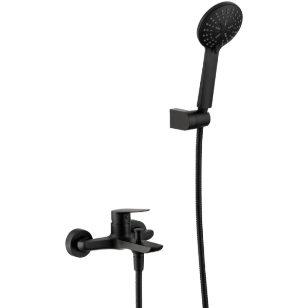Monomando Bao-ducha BELGICA negro mate BDZ044-4NG IMEX, 