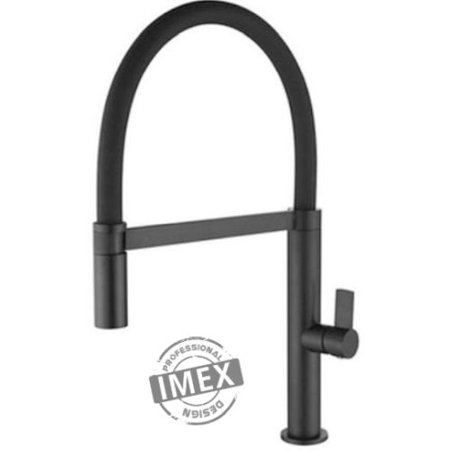 Monomando de fregadero vertical con cao extraible LAOS negro mate REF:GCE012 - IMEX, 8410201230625 Fregadera Sink cocina grifo GriferasFLEXIBLE Cromado Cromada LAVAVAJILLAS CON DE GRIFOS LABABAJILLAS LABABAJIYAS LAVAPLATOS LABAPLATOS LAVABAJILLAS LABAVAJILLAS  Repisa Mezcladores Mezcladoras Bancadas ECNMC baratos asequibles rebajados mdicos baratas econmicas rebajadas economicos kitchen sink