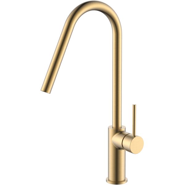 Monomando de fregadero vertical KENIA color Oro Cepillado IMEX GCE020/OC, MONOMANDOS GRIFOS Mezcladores Mezcladoras GRIFERIAS Grifer�as single lever handle faucet tap basin mixer