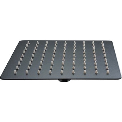ROCIADOR CUADRADO DE 200 x 200 mm negro mate REF. RDC001/NG IMEX, 