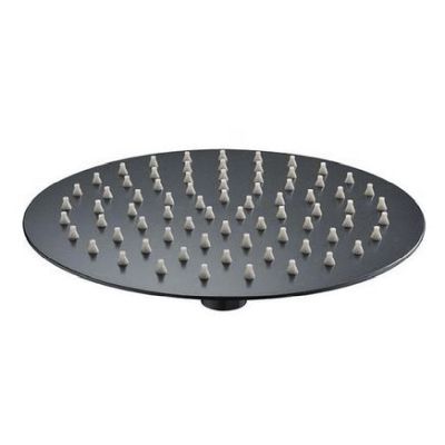 Rociador redondo de 200 mm acabado negro mate ref RDN001/NG IMEX, 