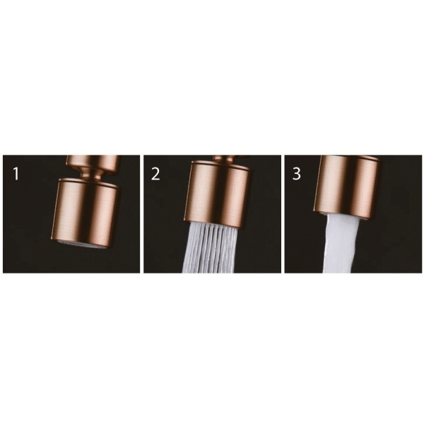 Rociador para monomando de fregadero LOIRA Oro rosa cepillado IMEX RR0031/ORC, 