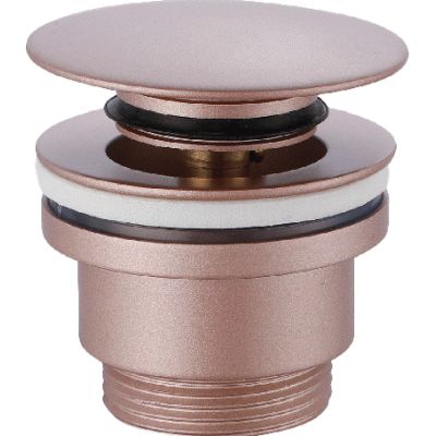 Valvula CLICK-CLACK champagne IMEX VCC015, clic clac click clack champan acabado rosado