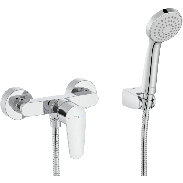 Monomando de ducha VICTORIA Plus Cromo  ROCA A5A204FC00, soloducha