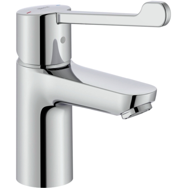 Monomando de lavabo VICTORIA Plus Pro Cuerpo Liso y maneta ergonmica alargada Cromo ROCA A5A325GC00, 