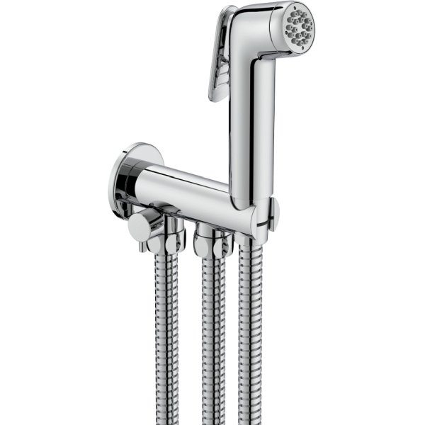 Kit de ducha bid� BE FRESH (2 salidas) con auto-stop cromo ROCA A5B9N30C00, 