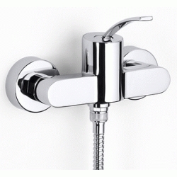 MONOMANDO DE DUCHA MOAI CROMADO ROCA DSCTL, MEZCLADOR GRIFOS GRIFERIAS PLATO DUCHA CROMO CROMADA 5A2046C00 soloducha