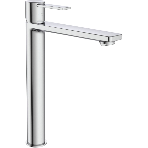 Monomando de lavabo alto y cuerpo liso cold start TARGA-N cromado A5A345FC00 ROCA, 