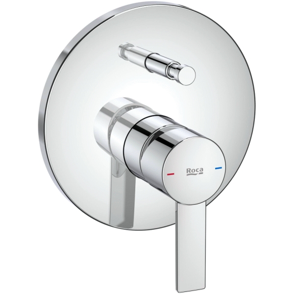 Monomando de Bao ducha EMPOTRABLE TARGA cromado a completar con rocabox ROCA A5A0B5FC00, 
