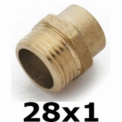 ENTRONQUE ROSCA MACHO FIGURA 243 DE BRONCE DE 28x1, Cobre EMPALME RECTO PARA SOLDAR TERMINALES MANGUITO Machones Rectos Uniones Enpalmes Empalmar Enpalmar Bu Bcu Metal Laton Accesorios Mechones TRM