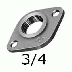 BRIDA OVALADA FIGURA 320 DE 3/4" GALVANIZADA, Hierro Galvanizado  25