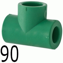 TE LISA HEMBRA 90 MM, DERIVACION ppr DERIBACION polipropileno copolimero para polifusionar TERMOFUSIONAR Figura 130 Fg