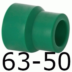 REDUCCION  M-H 63 50 MM, REDUCTOR ppr (M-H) ( M-H ) polipropileno copolimero para polifusionar TERMOFUSIONAR M/H Fg Figura 241 270