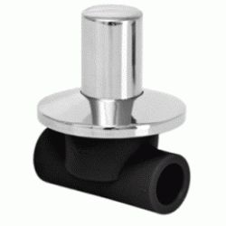 LLAVE DE PASO VICAMP ( NEGRO ) CON EMBELLECEDOR Y MANETA OCULTA DE 20 DSCTL, VALVULAS BALBULAS ACCESORIOS TERMOFUSINAR polifusionar POLIETILENO PE-100 SYSTEM POLITILENO OCULTOS OCULTAS Mandos Negros Negras Repolen Enbellecedores