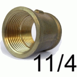 MANGUITO DE METAL ( LATON ) FIGURA 270 DE 11/4", Uniones, Engarce, Enchufe, Ensamble, Enganche, Empalme, Acoplamiento HEMBRA 1 1/4 1-1/4 CONEXION Enpalmes Empalmar Enpalmar