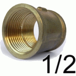 MANGUITO DE METAL ( LATON ) FIGURA 270 DE 1/2", Uniones, Engarce, Enchufe, Ensamble, Enganche, Empalme, Acoplamiento HEMBRA CONEXION Enpalmes Empalmar Enpalmar