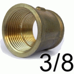 MANGUITO DE METAL ( LATON ) FIGURA 270 DE 3/8" 3101110, Uniones, Engarce, Enchufe, Ensamble, Enganche, Empalme, Acoplamiento Conexin HEMBRA Enpalmes Empalmar Enpalmar 6561-S 8435044211105