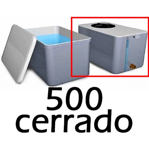 Deposito rectangular cerrado de 500Litros para agua potable REF. DRC-50 BIOTANKS, 500ltrs  DRC/50 DRC50 USO ALIMETARIO  500Ltrs 500Lts FIBRA
