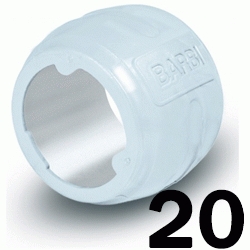 CASQUILLO RAYPER 20 BLANCO BARBI RPERALCAS20B, BLANSOL ANILLOS sistema expansion Para Tuberias de Pex Pert Polietileno Reticulado Tubo