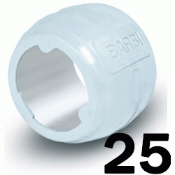 CASQUILLO RAYPER 25 BLANCO BARBI RPERALCAS25B, BLANSOL ANILLOS sistema expansion Para Tuberias de Pex Pert Polietileno Reticulado Tubo