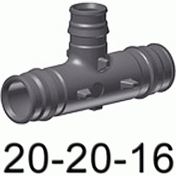 Uponor Q&E te reducida PPSU 20x20x16, Uponor Pex Polietileno Reticulado Wirsbo Wisbo QUICK & EASY derivacion DERIBACIONES TES POLITILENO Figura 130 Fg