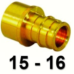 Uponor Q&E unin cobre 16-15CU, 