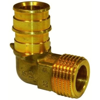 Codo fijo macho 16x1/2" metal Quick & Easy UPONOR 1023019, 