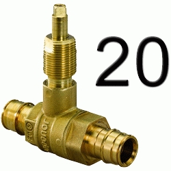Uponor Q&E llave de corte recta 20x20, Uponor Pex Polietileno Reticulado Wirsbo Wisbo QUICK & EASY valvula POLITILENO BALBULAS PASO Llaves Corte