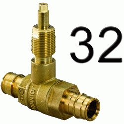 Uponor Q&E llave de corte recta 32x32, Uponor Pex Polietileno Reticulado Wirsbo Wisbo QUICK & EASY valvula POLITILENO BALBULAS PASO Llaves Corte