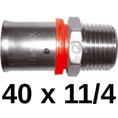 ENLACE ROSCA MACHO PARA MULTICAPA 40 x 11/4 ISOLTUBEX, 1 1/4 1-1/4 COMPRESION APRIETE PRESFITTING PRESFITING PRESSFITING PRESFITTING PRESSFITTING PRESFFITING PRESFFITTING PRESSFFITTING MLCP ACCESORIOS Machones Figura 243 Fg Mechones terminales TRM 40x11/4