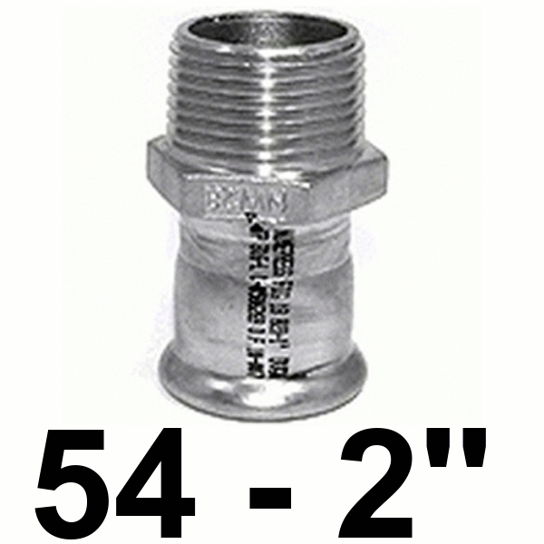 ENTRONQUE MACHO DE 54x2" EN ACERO INOXIDABLE AISI - 316 PRESSFITTING ISOTUBI, terminal rosca PRESFITTING PRESFITING PRESSFITING PRESFITTING INOX PRENSAR PRESINOX PRESS INOX PRESSINOX Machones Manguitos Uniones Empalmes Enpalmes Empalmar Enpalmar Mechones TRM