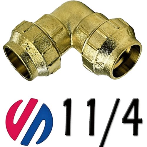 K 64 codo de metal todo tubo de 11/4 (40mm ) para tubo de polietileno ARCO 47040, K64 K-64 K/64 8428519027196 Fittings Polietileno Fitings Accesorio Kas politileno todo goma laton Racords Tubos Tuberias Saiplen Sayplen