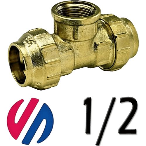 K 65 te hembra de metal mixta de 20x1/2 para tubo de polietileno ARCO 51020, K-65 K65 K/65 8428519027400 Fittings Fitings Accesorio Kas ROSCA HEMBRA politileno laton Racords Saiplen Sayplen Tuberias Tubos rh