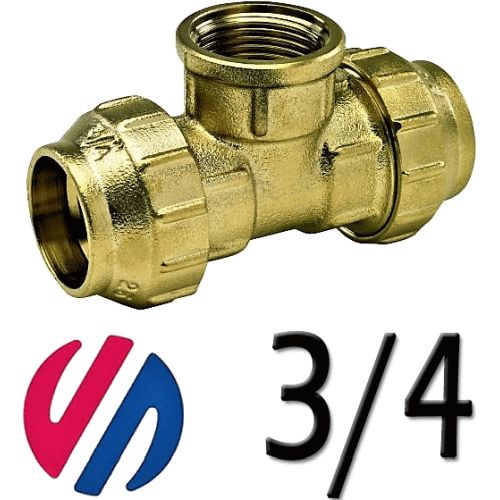 K 65 te hembra de metal mixta de 25x3/4 para tubo de polietileno ARCO 51025, K-65 K65 K/65 8428519027417 Fittings Fitings Accesorio Kas ROSCA HEMBRA politileno laton Racords Saiplen Sayplen Tuberias Tubos rh