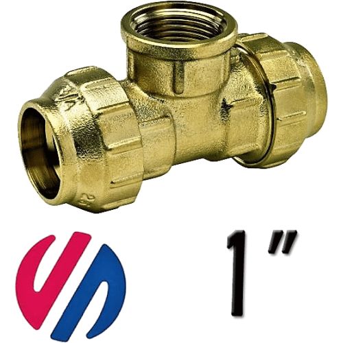 K 65 te hembra de metal mixta de 32x1 para tubo de polietileno ARCO 51032, K-65 K65 K/65 8428519027424 Fittings Fitings Accesorio Kas ROSCA HEMBRA politileno laton Racords Saiplen Sayplen Tuberias Tubos rh