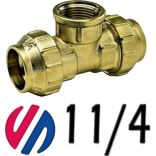 K 65 te hembra de metal mixta de 40x11/4 para tubo de polietileno ARCO 51040, K-65 K65 K/65 8428519027431 Fittings Fitings Accesorio Kas ROSCA HEMBRA politileno laton Racords Saiplen Sayplen Tuberias Tubos rh