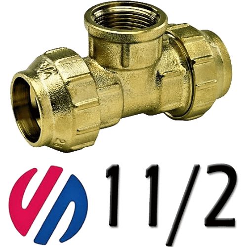 K 65 te hembra de metal mixta de 50x11/2 para tubo de polietileno ARCO 51050, K-65 K65 K/65 8428519027448 Fittings Fitings Accesorio Kas ROSCA HEMBRA politileno laton Racords Saiplen Sayplen Tuberias Tubos rh
