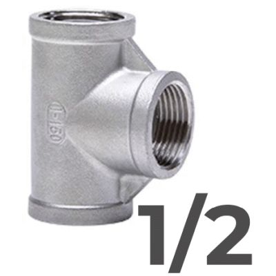 TE H-H-H IGUAL ACERO INOX 316 DE 1/2, 
