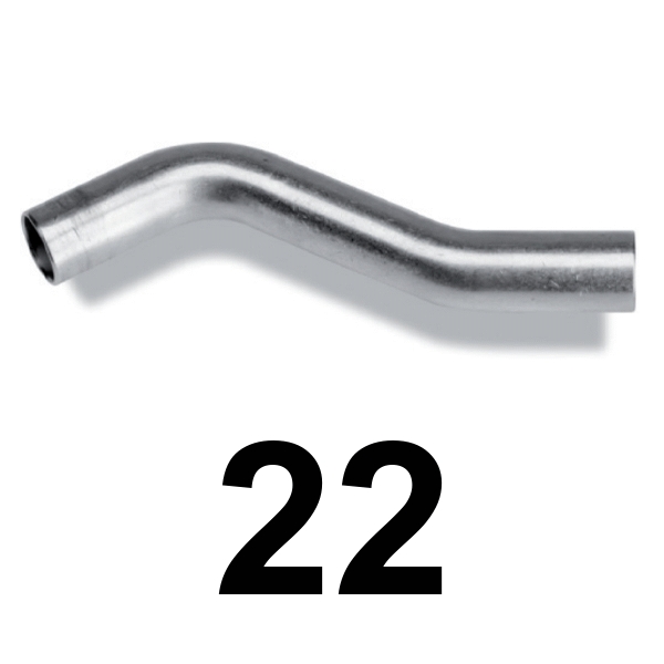 Curva desviacin inoxpres 22 INOX A316L, 