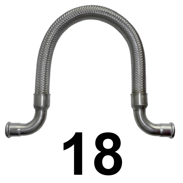 Flexible Pres Omega Inoxpres 18  INOX A316L, 
