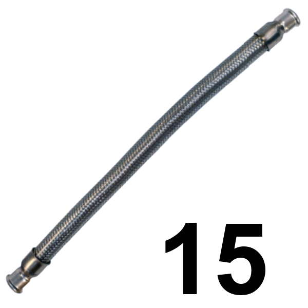 Flexible Pres Recto Inoxpres 15  INOX A316L, 
