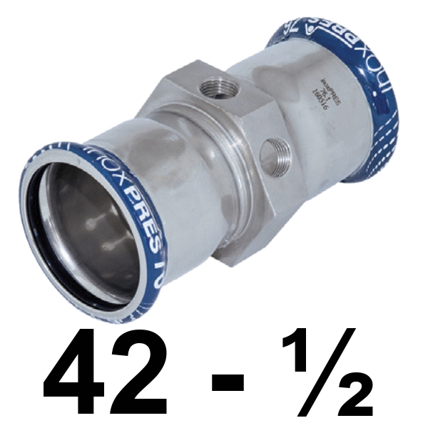 Manguito Multitoma Inoxpres 42 - 1/2"  INOX A316L, 