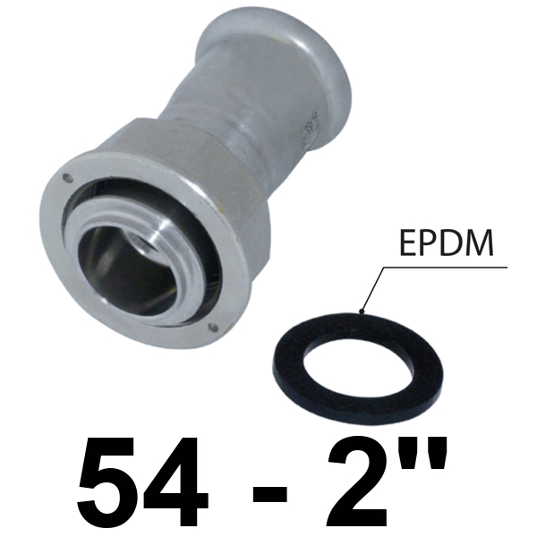 Racor 2 Piezas Inoxpres Cuello 54 - 2 INOX A316I, RACOR LOCO