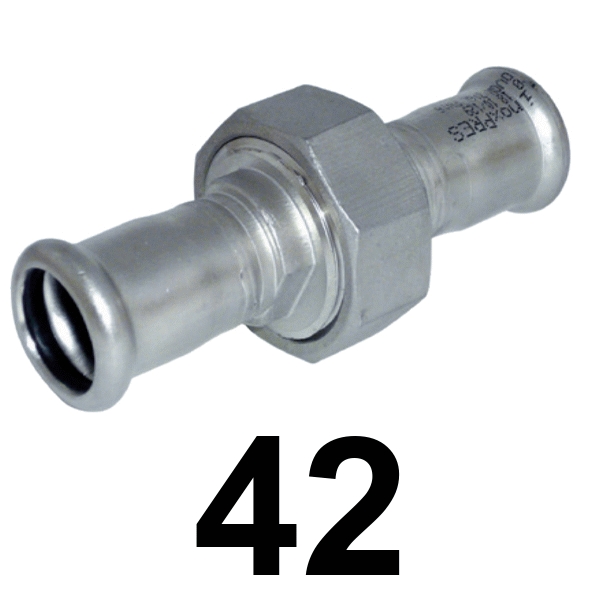 Racor 3 Piezas  Inoxpres  conico 42  INOX A316L, 