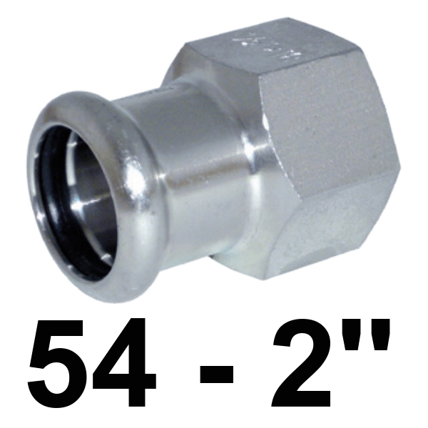 Unin hembra inoxpres 54 - 2"  INOX A316L, 