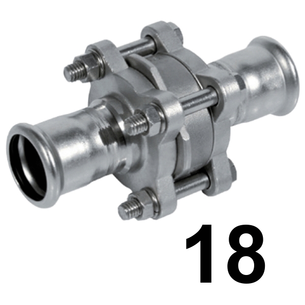 Vlvula retencin Inoxpres 18 PRES A-316  INOX A316L, 