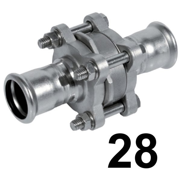 Vlvula retencin Inoxpres 28 PRES A-316  INOX A316L, 
