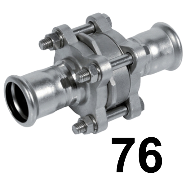 Vlvula retencin Inoxpres 76 PRES A-316  INOX A316L, 
