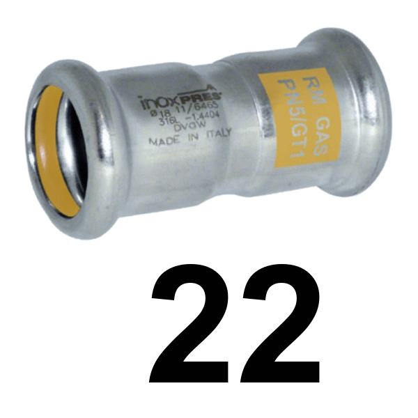 Manguito pres-gas HH 22 INOXPRES 23M022, 